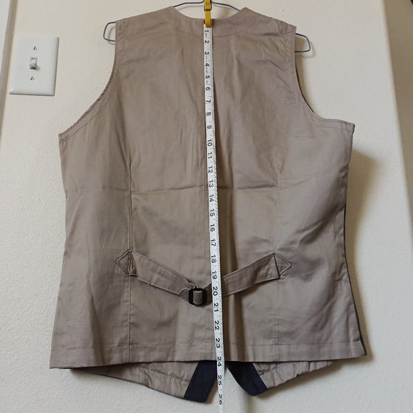 Men's M Medium Woolrich Ruxton Slate Gray Wool Vest 18402 Buttons 3 pockets - Picture 9 of 15